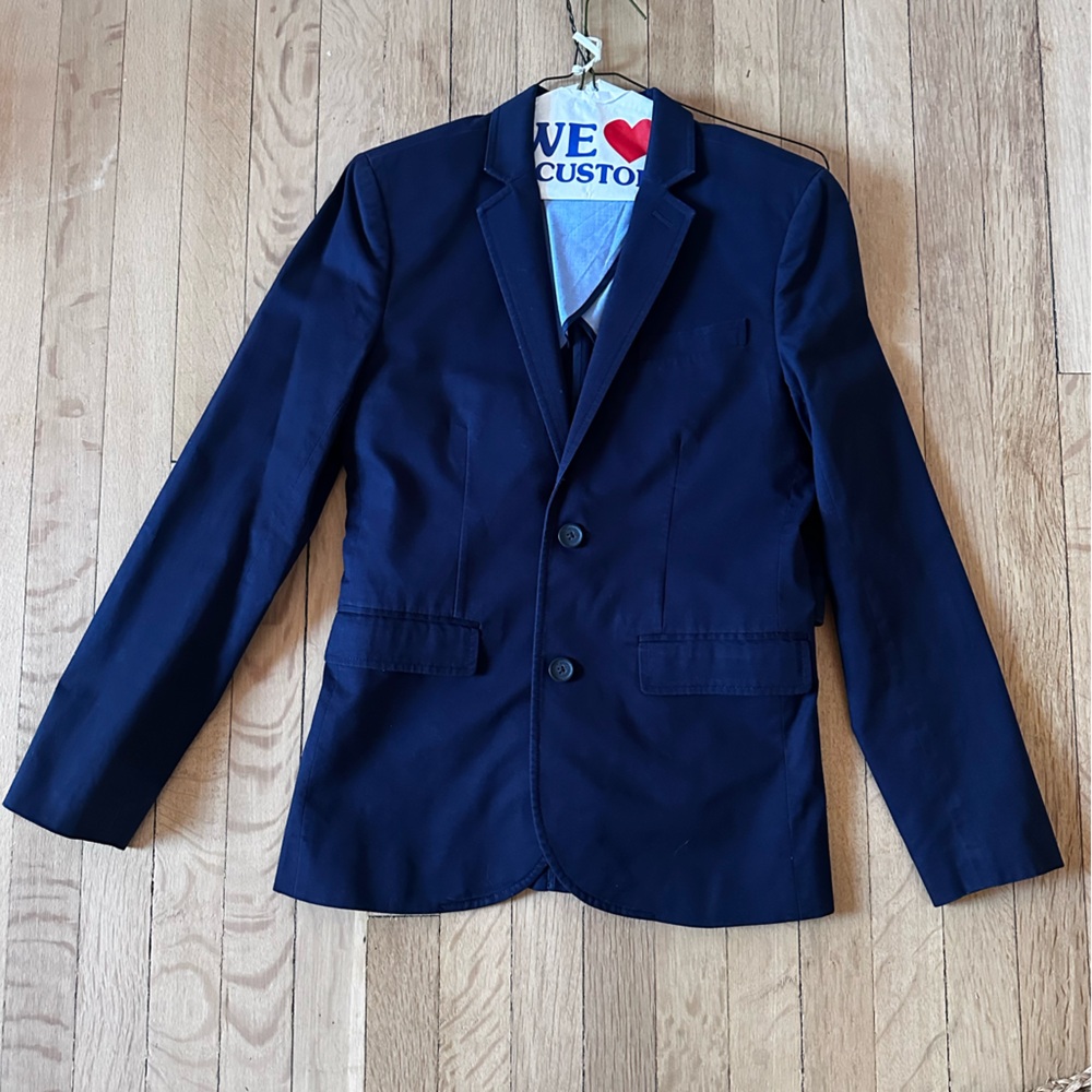Crewcuts Navy Italian Chino Ludlow Suit, Size 16.
